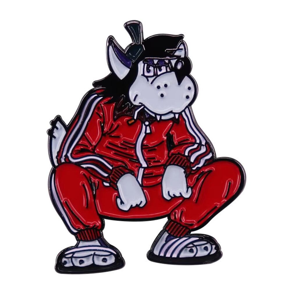Disney Big Bad Wolf Squid Game Squatting Enamel Pins 121-2